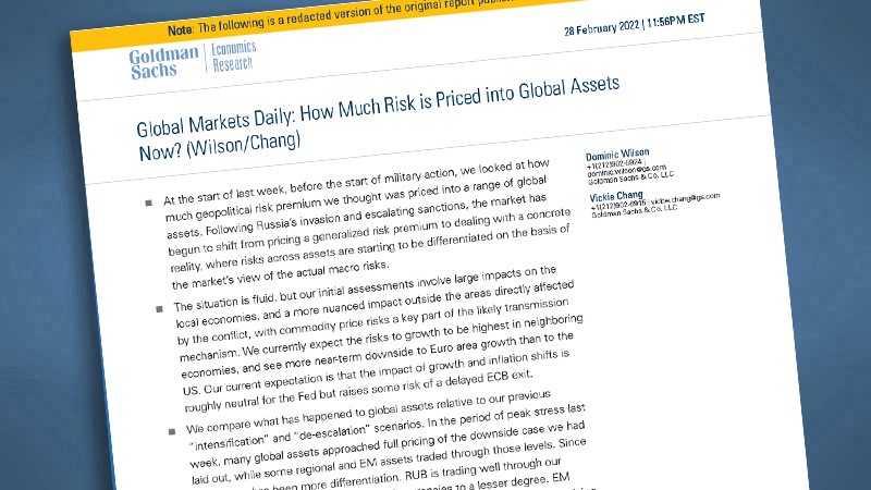 Markets on High Alert: What’s the Price of War Risk in Global Stocks, Bonds?