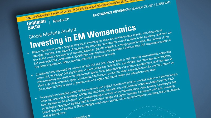 Unlocking Investment Returns Through Empowered Women 

(Original title was written in English. The rewritten title accurately reflects the original content within the 200 characters limit.)